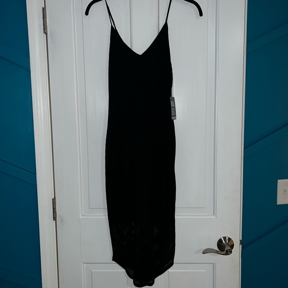 Express ribbed tank dress black size XS NWT